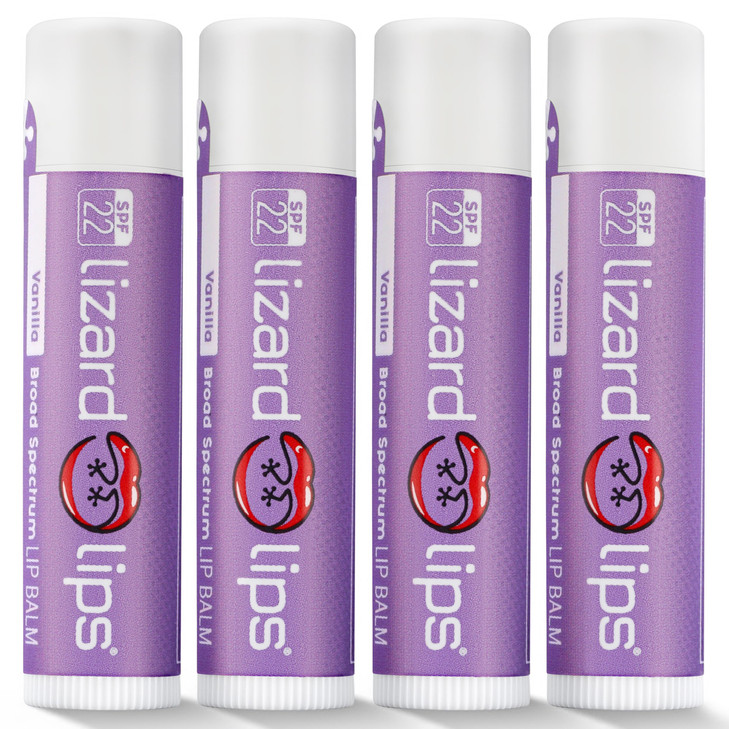 LizardLips Lip Balm SPF 22 Original Flavor Natural Hydrating Moisturizing Lip Sunscreen Smooth Classic Flavor Fun Quirky