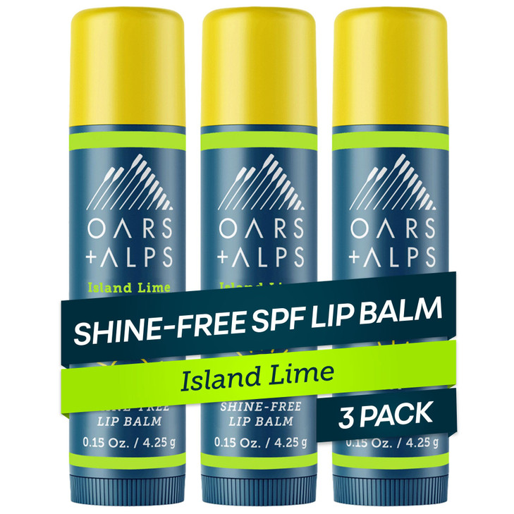 Oars Alps Lip Suncreen SPF 18 Lip Balm Shine Free Sunscreen for Lips Infused with Vitamin E Shea Butter Water Sweat Resi