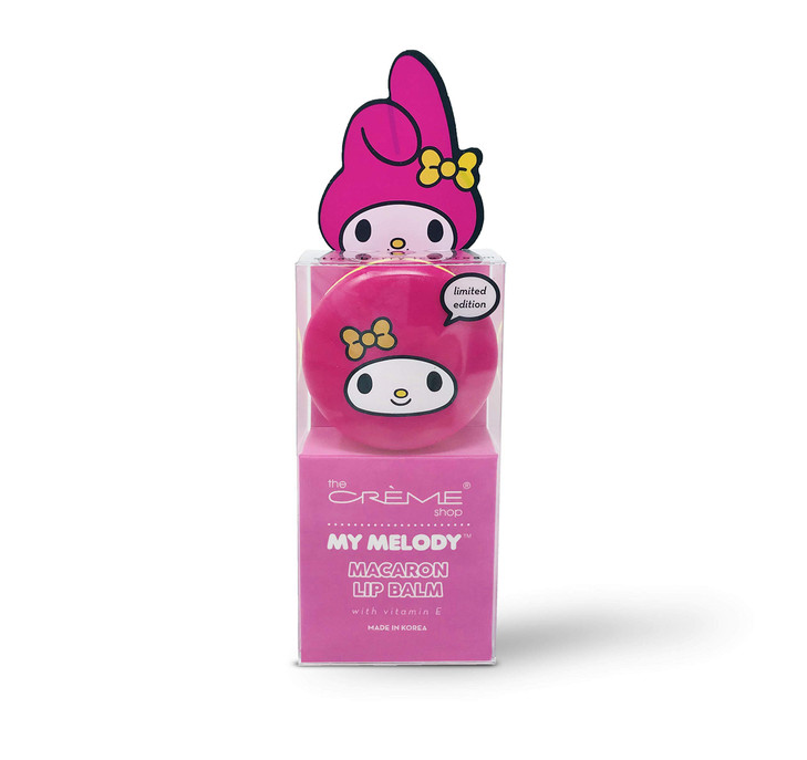 The Crme Shop x Sanrio Hello Kitty Macaron Lip Balm My Melody Strawberry Ice Cream Korean Cute Scented Pocket Portable S