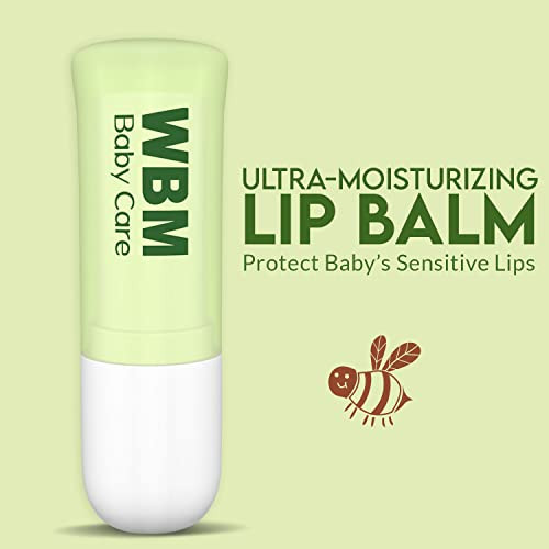 WBM Care Baby Lip Balm Clean Natural and NonToxic Formula FragranceFree Lip Care for Babies Gentle Hydration and Protect