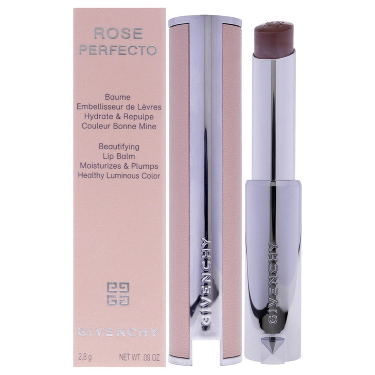Rose Perfecto Plumping Lip Balm N111 Soft Nude by Givenchy for Women 009 oz Lip Balm