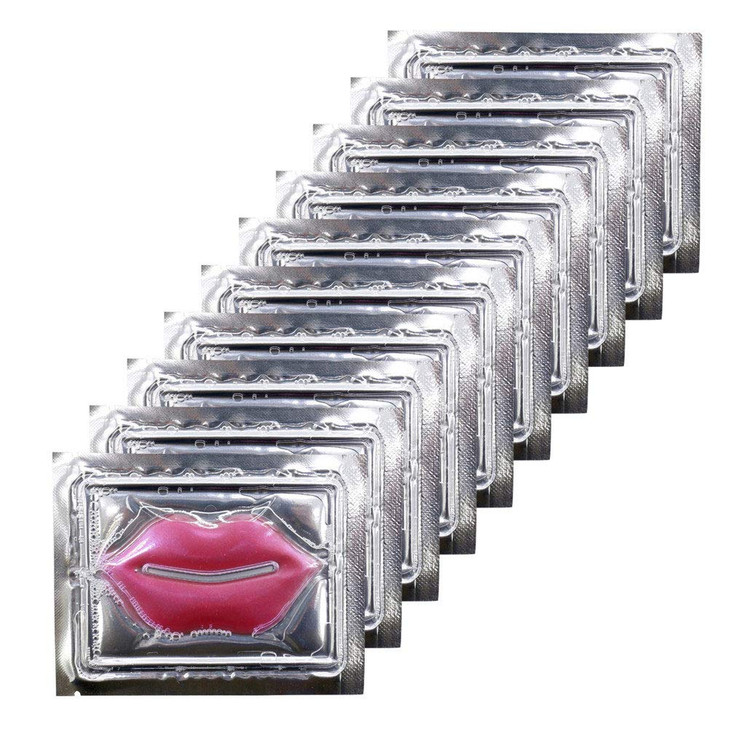 Adofect 30 Pieces Collagen Crystal Lip Masks Collagen Lip Pads Great for Moisturizing Remove Dead Skin Anti Chapped Anti