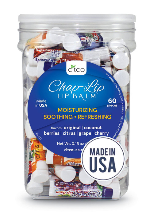 ChapLip Lip Balm Vitamin E Lip Balm with Coconut Oil Lip Moisturizer Treatment Soothing Refreshing Total Hydration Treat