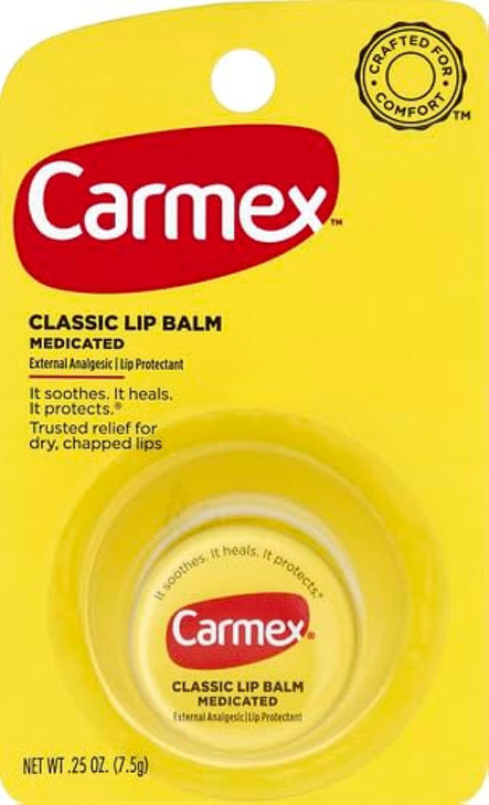 Carmex Classic Lip Balm Medicated 025 oz Pack of 10