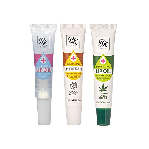Ruby Kisses Hydrating Lip Oil Clear RLO01 ClearCocoa ButterHemp Seed