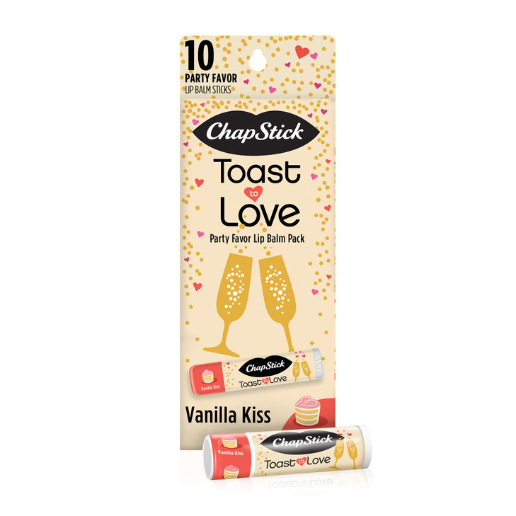 Chapstick Party Favor Lip Balm Gift Pack Toast to Love 10 Sticks 015 oz Each