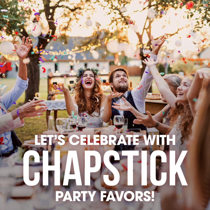 Chapstick Party Favor Lip Balm Gift Pack Toast to Love 10 Sticks 015 oz Each