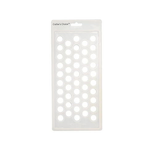 Crafters Choice Lip Balm Tube Filling Tray Silicone Tray for Filling Lip Balm Tubes and Cosmetic Products Round 3001