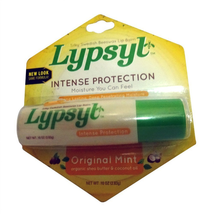 Lypsyl Intense Protection Original Mint Lip Balm 010 oz Pack of 3
