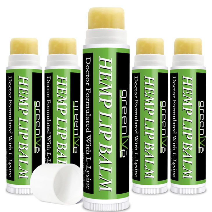 GreenIVe Hemp Lip Balm Vegan Omegas 3 6 Vitamin E LLysine Hydrating Handcrafted 5