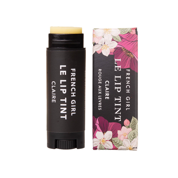 French Girl Le Lip Tint Moisturizing Hydrating Lip Balm for Sheer Buildable Coverage Shine Clean Formula Organic Ingredi