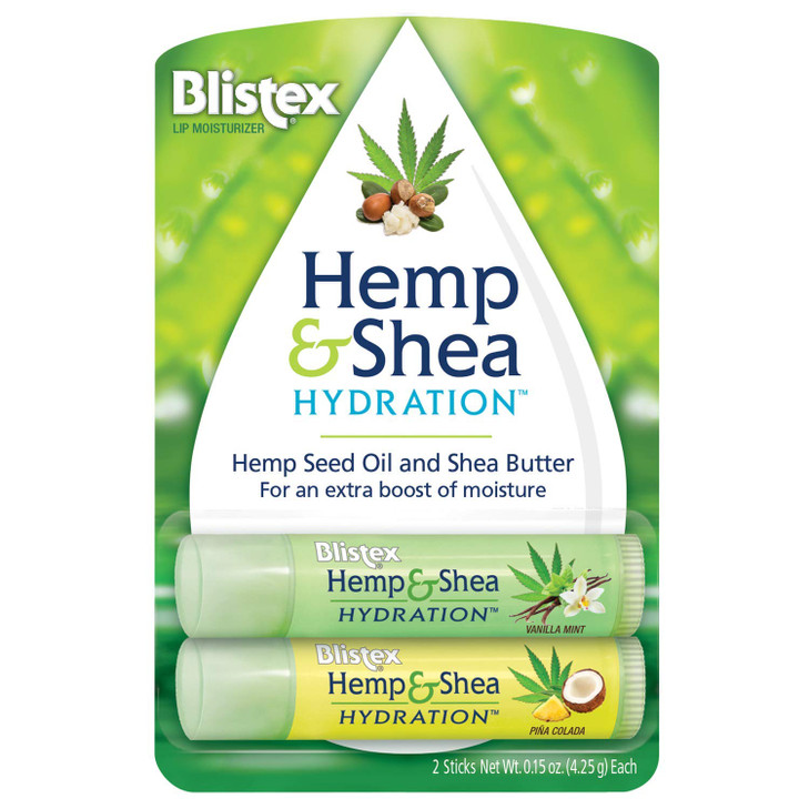 Blistex Hemp Shea Hydration 2 count
