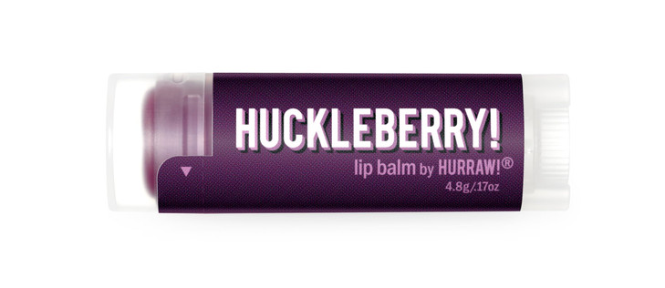 Hurraw Huckleberry Lip Balm Organic Certified Vegan Cruelty and Gluten Free NonGMO 100 Natural Ingredients Bee Shea Soy