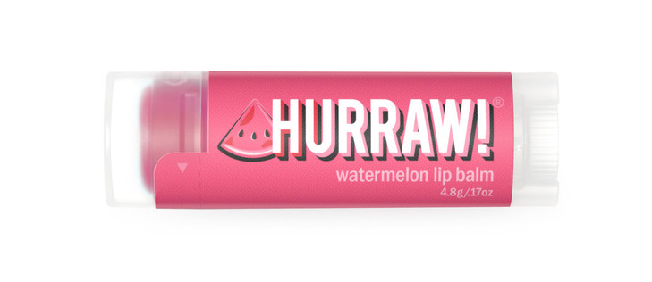 Hurraw Watermelon Lip Balm Organic Certified Vegan Cruelty and Gluten Free NonGMO 100 Natural Ingredients Bee Shea Soy a