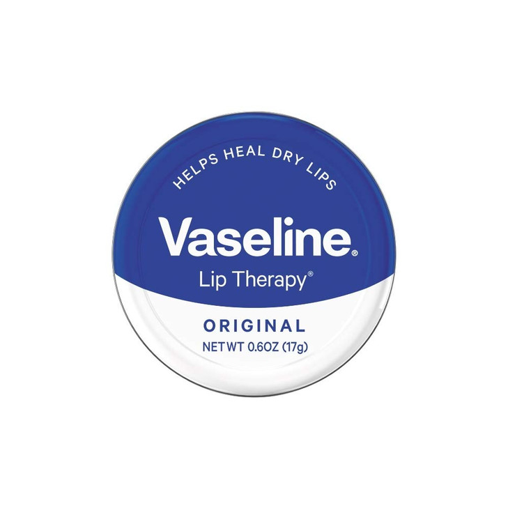 Vaseline Therapy Lip Balm Tin Original 06 Ounce Pack of 3