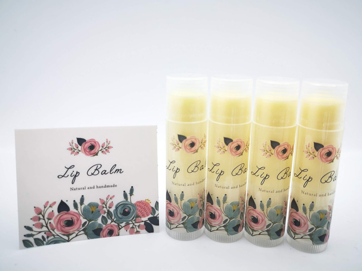 ZZYBIA Assorted Clear Vinyl Lip Balm Label Sticker for Lip Balm Tubes Containers 20pcs Teal Multi