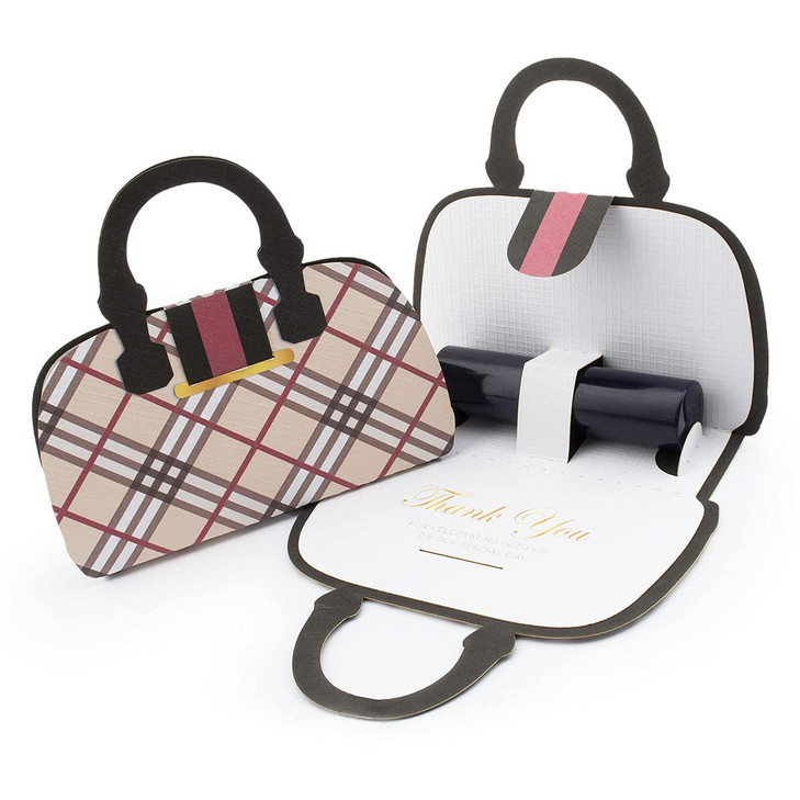 SummerRay 25 Sets Luxury Lip Balm Holder for Wedding Party Favors Thank You for Celebrating with Us on Our Special Day F