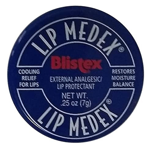 Blistex Medicated Lip Balm Lip Medex for Cold Sores Cracked Dry Lips 025 Oz x 2 Pack