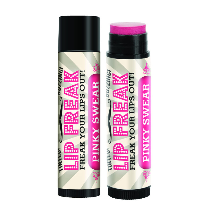 Doctor Lip Bangs BUZZING Lip Balm Lip Freak 100 All Natural Cruelty Free Pinky Swear 2 Pack