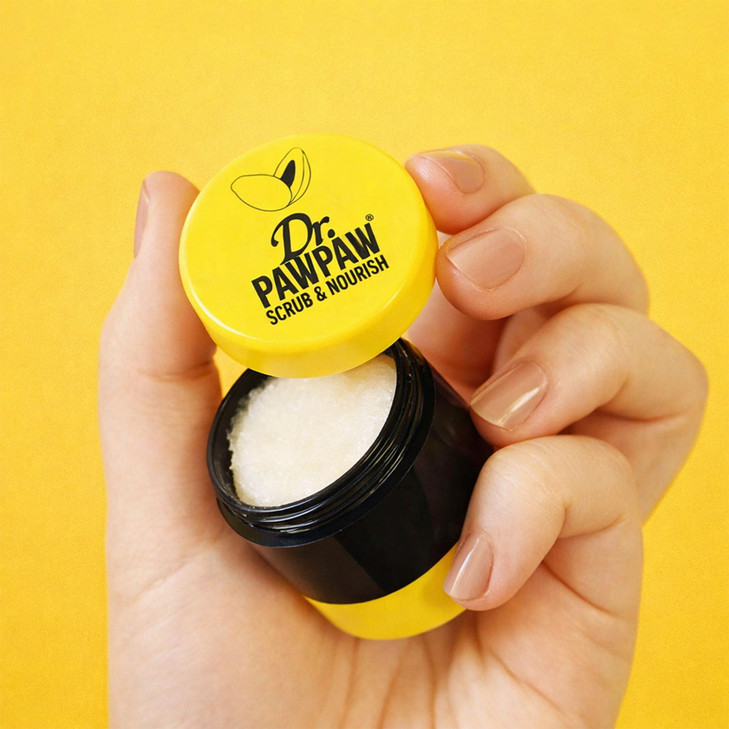 Dr PawPaw Lip Scrub and Lip Balm Duo Vegan Lip Scrub Exfoliator and Hydrating Lip Balm with Pawpaw Aloe Olive and Castor
