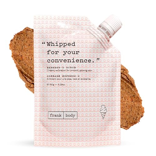 frank body ExpressO Coffee Scrub Smooths Exfoliates Fades Marks Coffee Shea Butter Grapeseed Oil White Clay Vegan Cruelt