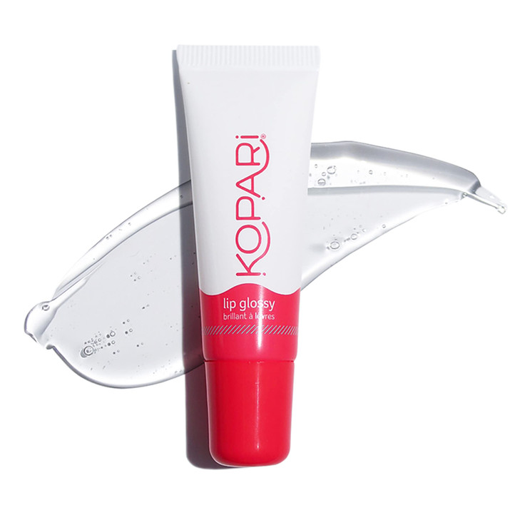 Kopari Coconut Lip Glossy Clear Lip Oil Gloss Sheer Non Stick Gloss Hydrating and Moisturizing Infused with Shea Butter