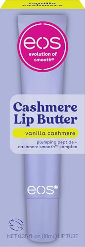 eos Cashmere Lip Butter Vanilla Cashmere Plumping Peptides Smoothing eos Lip Butter Shea Butter Lip Mask Lip Moisturizer