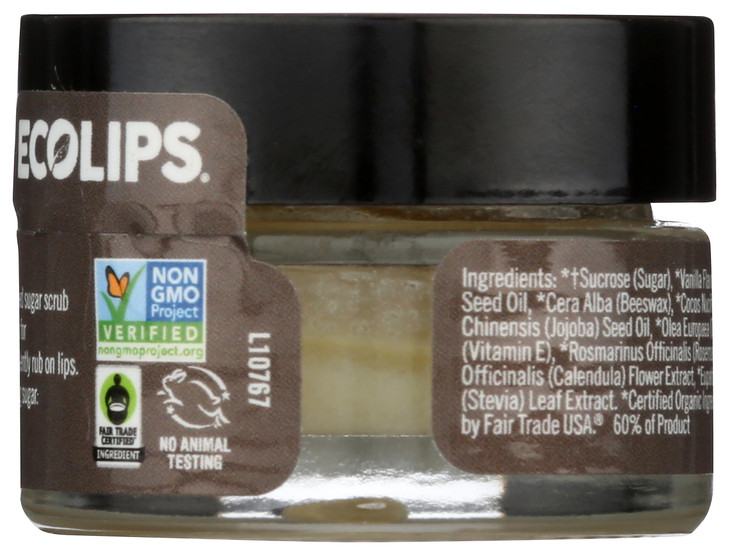 Eco Lips Lipscrub Vanilla Organic 05 Ounce