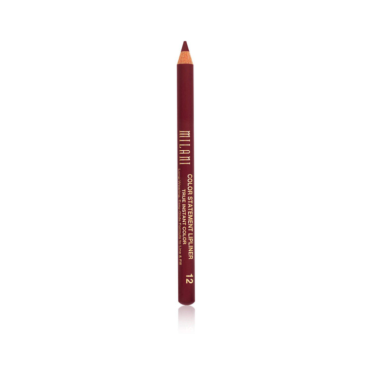Milani Color Statement Lipliner Bordeaux 004 Ounce CrueltyFree Lip Pencil to Define Shape Fill Lips