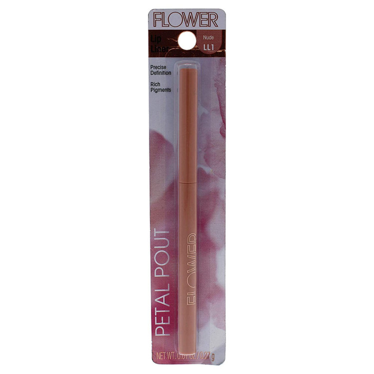FLOWER BEAUTY Petal Pout Lip Liner Smooth Creamy Lip Liner with Pigment Rich Color Prevents Feathering of Lip Color Come