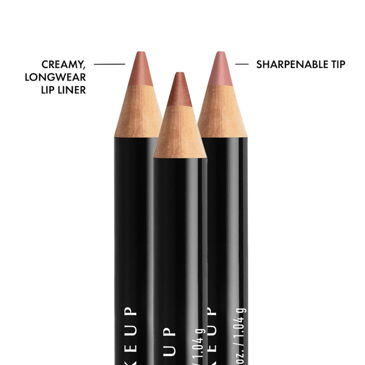 NYX PROFESSIONAL MAKEUP Slim Lip Liner Set LongLasting Creamy Lip Liner Pack Of 3 Peakaboo Neutral Nude Pink Ever