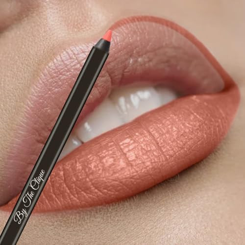 By The Clique Premium Long Lasting Matte Nude Lip Liner Pencil Sun Kissed Tan Soft Peach Tinted Nude Lip Liner
