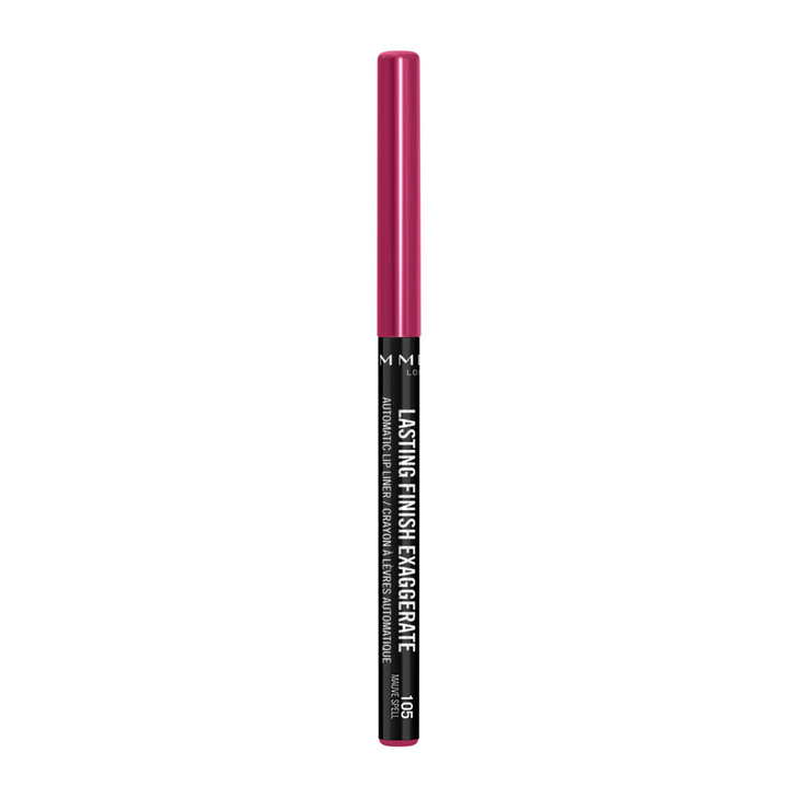 Rimmel Lasting Finish Exaggerate Automatic Lip Liner Rich Smooth Formula Long Lasting 105 Mauve Spell 01oz