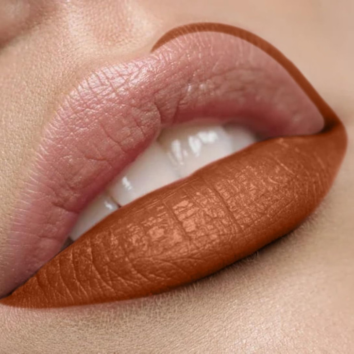 By The Clique Premium Long Lasting Matte Nude Lip Liner Pencil Mocha Latte Brown Lip Liner