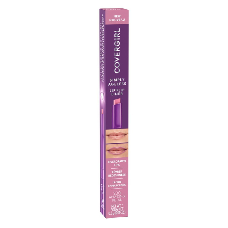 COVERGIRL Simply Ageless Lip Flip Liner Amazing Petal Pack of 1