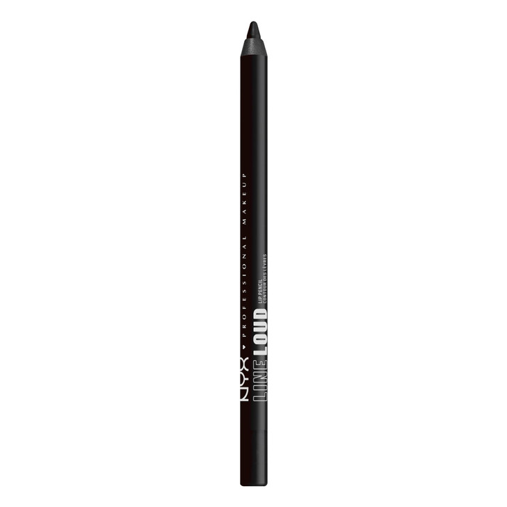 NYX PROFESSIONAL MAKEUP Line Loud Lip Liner Longwear and Pigmented Lip Pencil with Jojoba Oil Vitamin E Evil Genius Blac