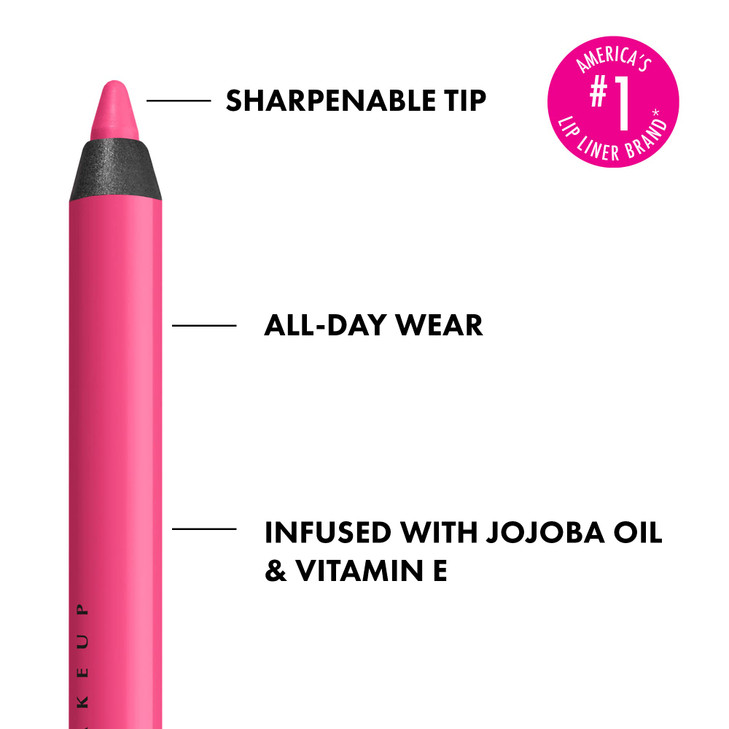 NYX PROFESSIONAL MAKEUP Line Loud Lip Liner Longwear and Pigmented Lip Pencil with Jojoba Oil Vitamin E Movin Up Bright