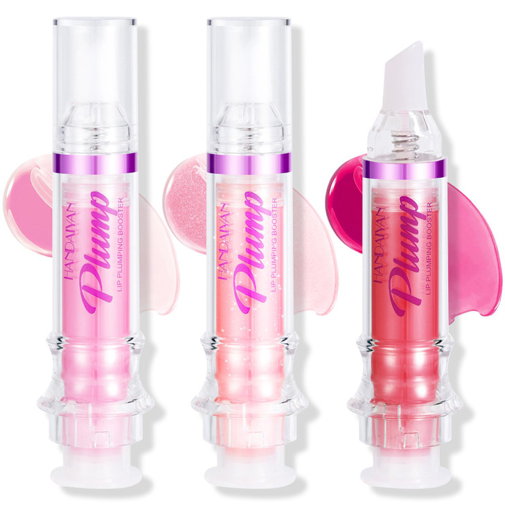 Erinde 3 Colors Lip Plumping Booster Spicy Lip Plumper Gloss Lip Plumping Oil UltraHydrating Nourishing Plump Lip Plumpe