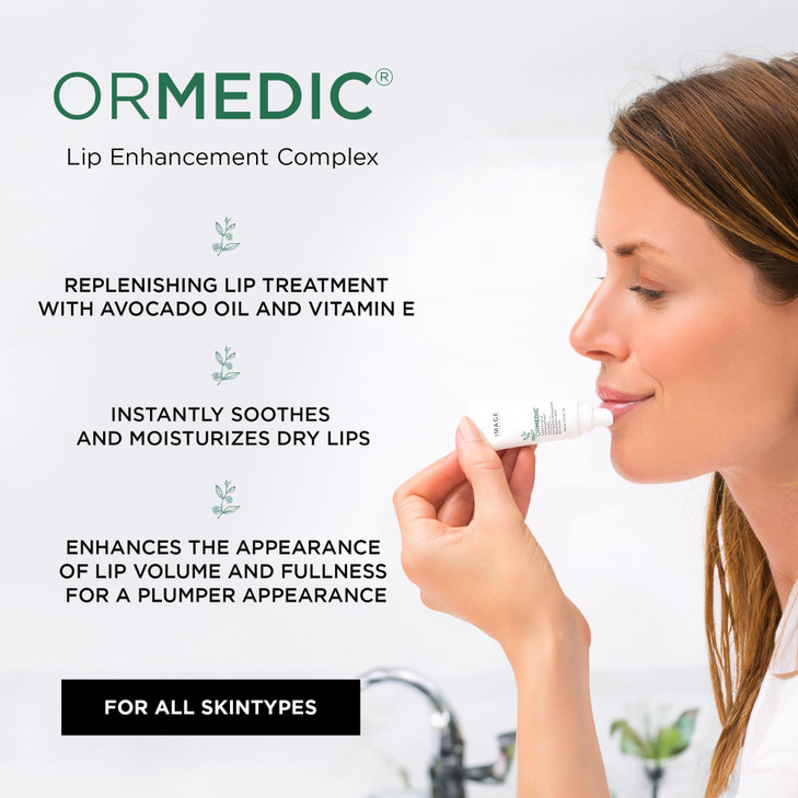 IMAGE Skincare Ormedic pH Balancing Lip Enhancement Complex with Avocado Oil Vitamin E for Deep Hydration Clear Seer Pin