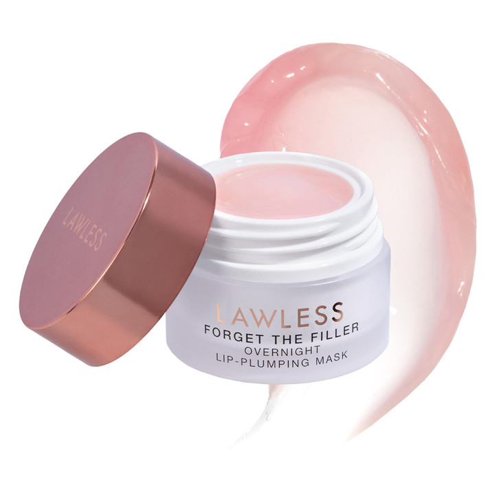LAWLESS Forget the Filler Lip Mask Sweet Dreams Premium Overnight Lip Plumping Treatment with Natural Ingredients Design