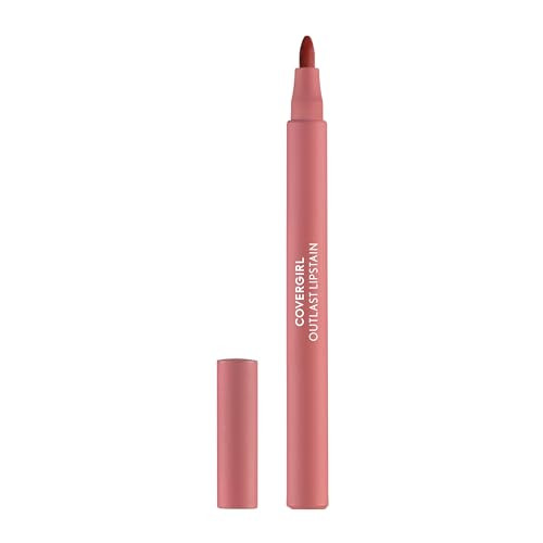 COVERGIRL Outlast 10 Sugey Girl Lipstain Smooth Application Precise PenLike Tip TransferProof Satin Stained Finish Vegan