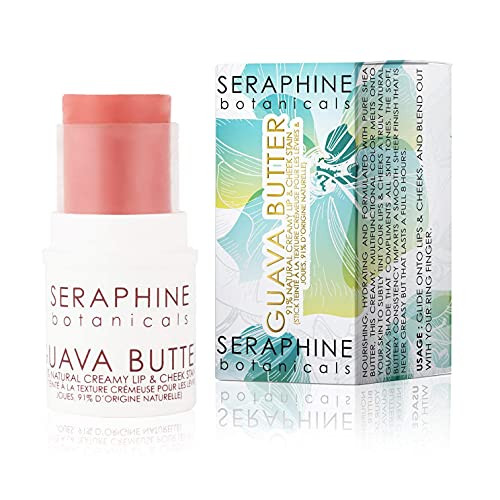 Seraphine Botanicals 91 Natural Creamy Lip Cheek Stain Butter Guava