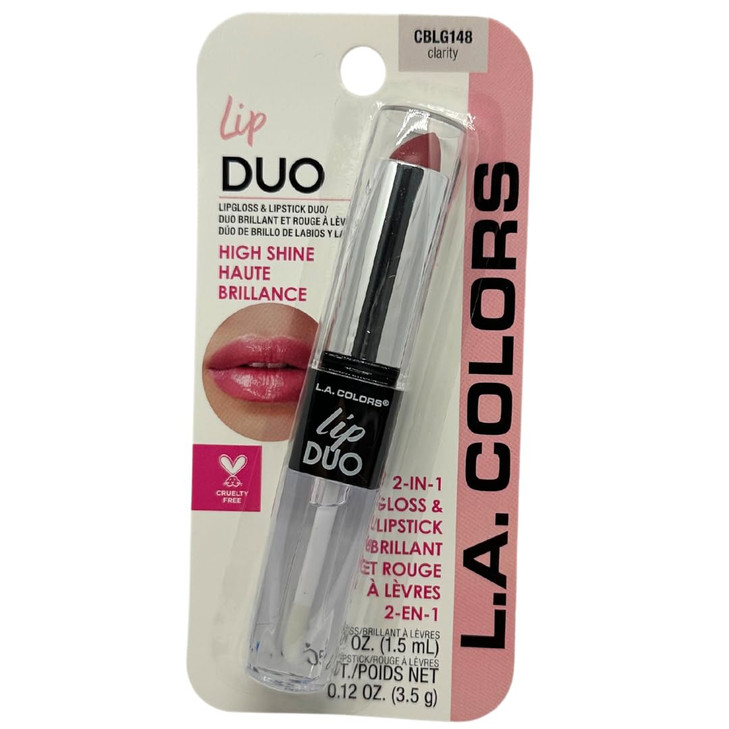 LAColors Lip Duo GlossLipstick CBLG148 Clarity