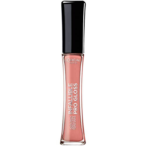 LOreal Paris Makeup Infallible 8 Hour Hydrating Lip Gloss Shell Pink 021 Fl Oz