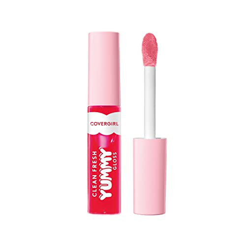COVERGIRL Clean Fresh Yummy Lip Gloss Sheer Natural Scents Vegan Formula My Strawbooty