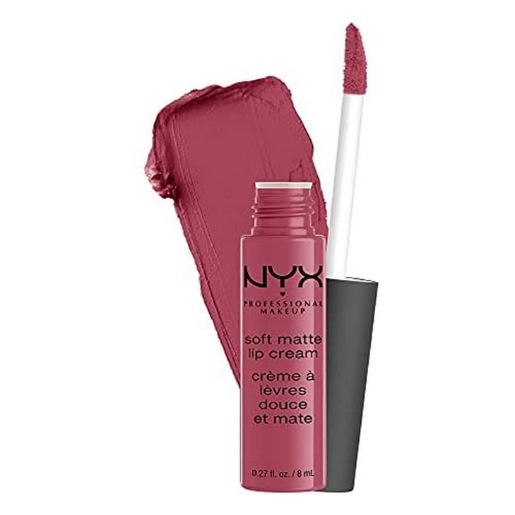NYX PROFESSIONAL MAKEUP Soft Matte Lip Cream Lightweight Liquid Lipstick Sao Paulo Bubblegum Pink