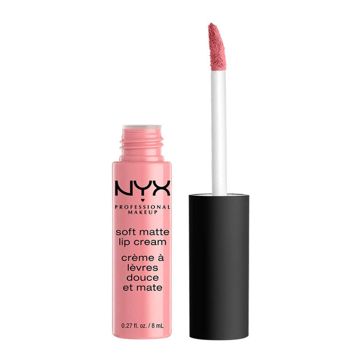 NYX PROFESSIONAL MAKEUP Soft Matte Lip Cream Lightweight Liquid Lipstick Istanbul Clean Pink