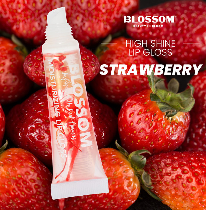 Blossom Scented Moisturizing Lip Gloss Tubes pH Color Change Crystal Lip Balm Infused with Real Flowers 09 fl oz27ml 3 p