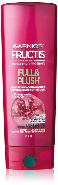 Garnier Fructis Full and Plush Fortifying Conditioner for Fine, Flat Hair, 12 Fl Oz, 1 Count (Packaging May Vary) online at globaldelivered