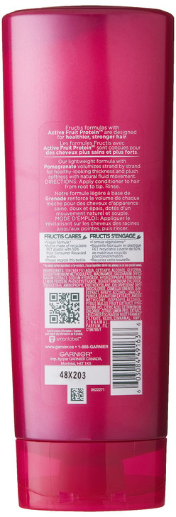 Garnier Fructis Full and Plush Fortifying Conditioner for Fine, Flat Hair, 12 Fl Oz, 1 Count (Packaging May Vary) online at globaldelivered